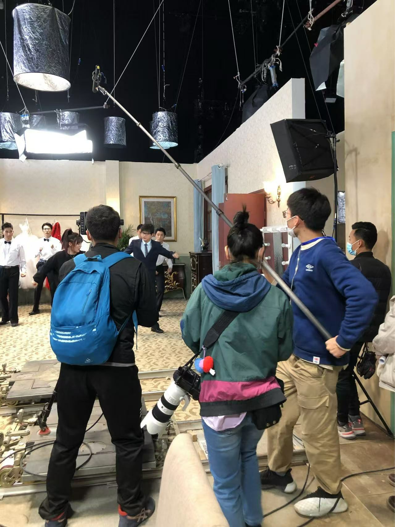 浙江广电我就是演员综艺录制工作照